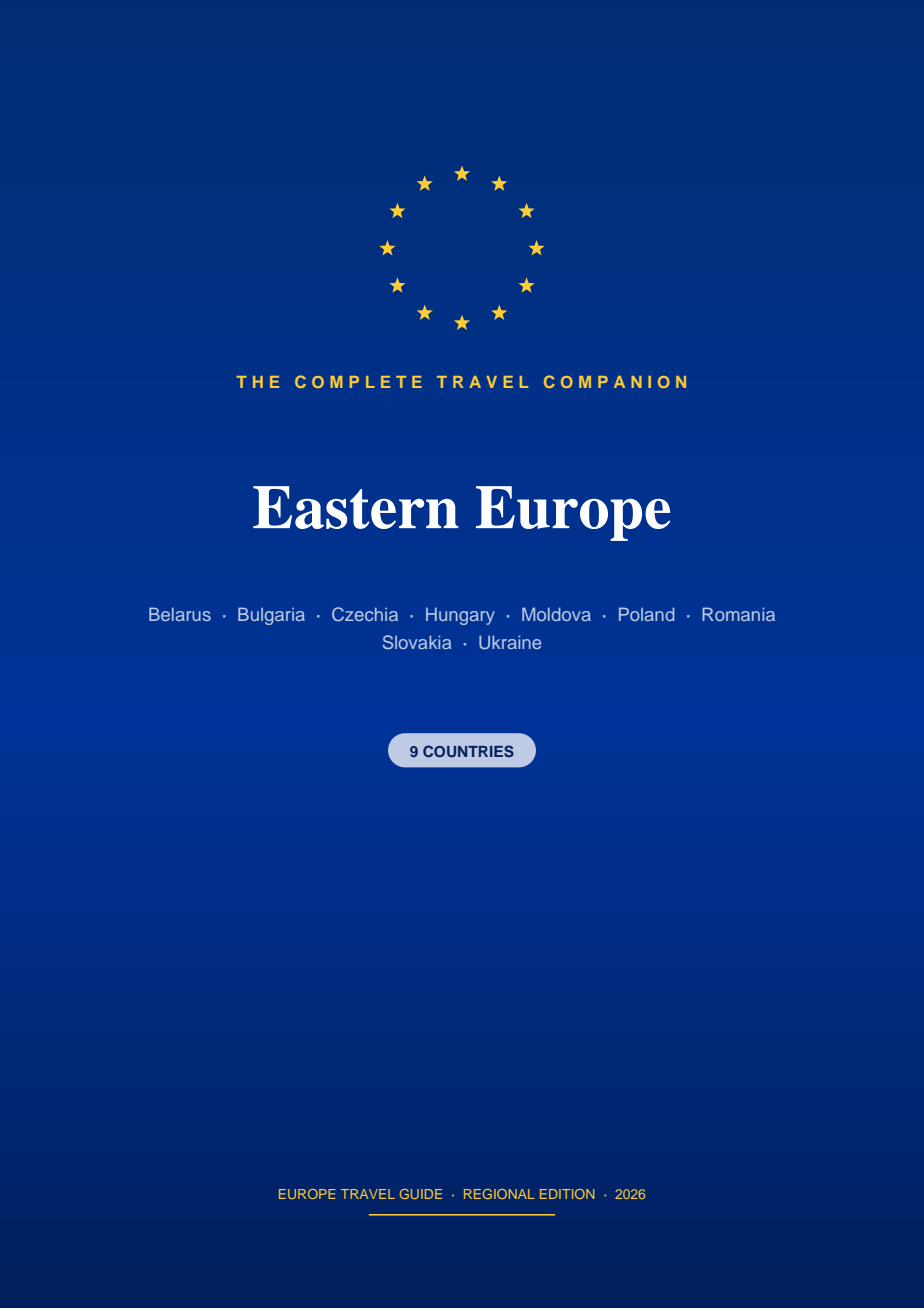 Eastern Europe Travel Guide, Poland Hungary Czechia and 7 More Countries, Digital PDF Download