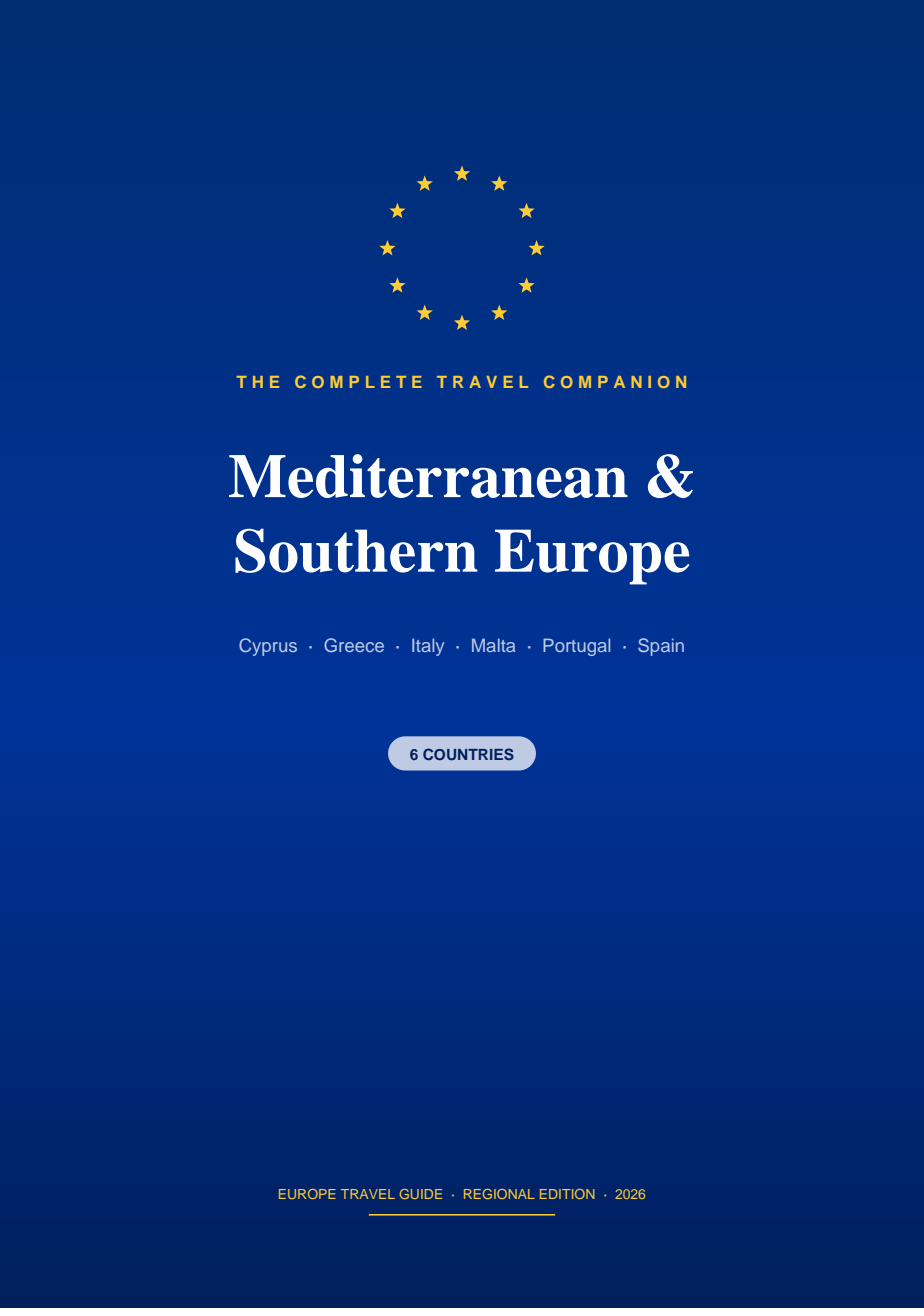 Mediterranean Travel Guide, Greece Italy Spain and 4 More Countries, Digital PDF Download